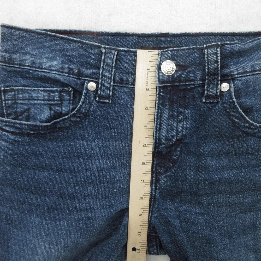 True Religion Geno Relaxed Slim Jeans Mens 32x26 Blue Medium Wash Stretch Denim